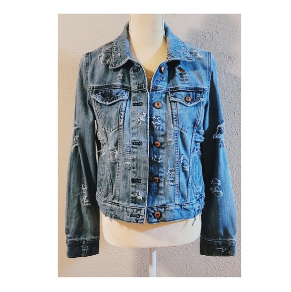 GAP Deconstructed Denim Jacket - Women's Size M - Picture 5 of 10